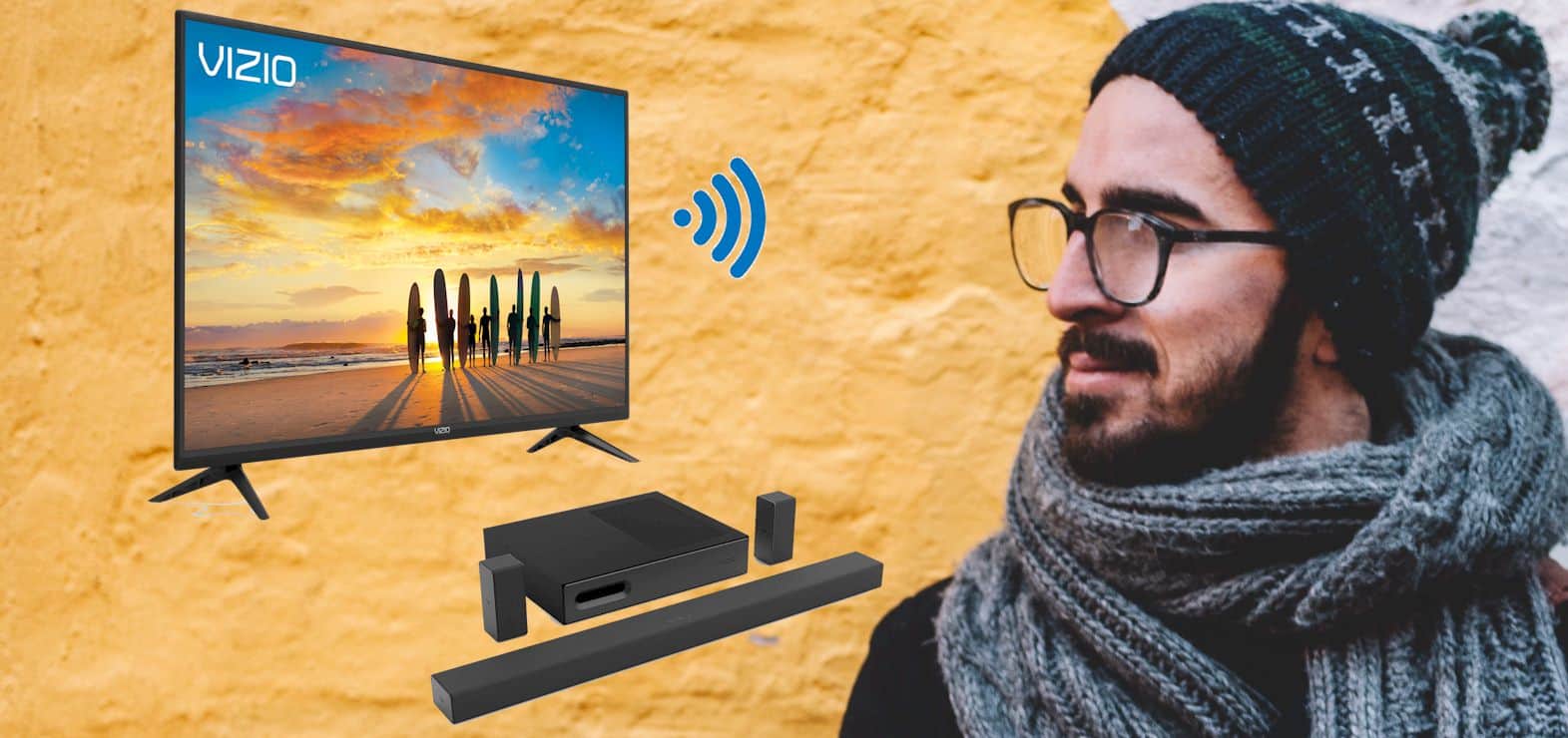 connect Vizio tv to Wi-Fi without a remote