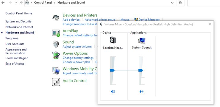 Microphone Static In Windows 10 Control Panel